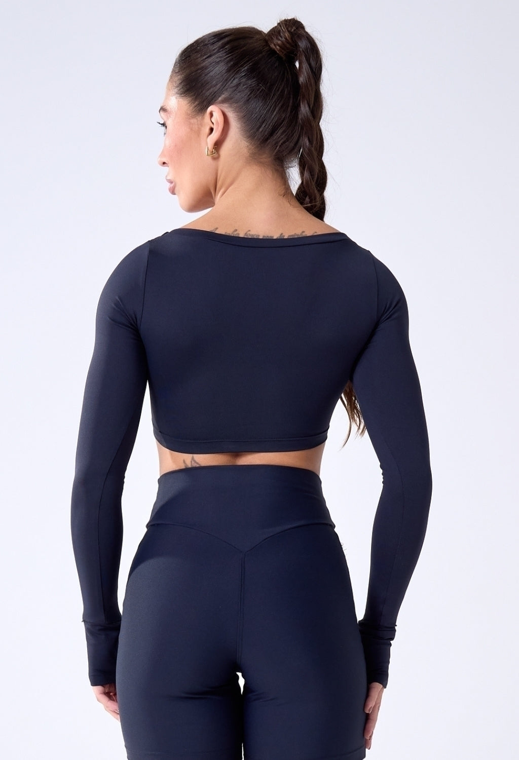 CROPPED DEFINE LUXE PRETO