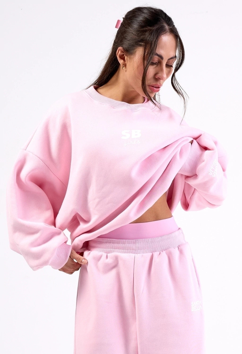 CASACO MOLETOM SB GIRLS OVERSIZED COTTON CANDY
