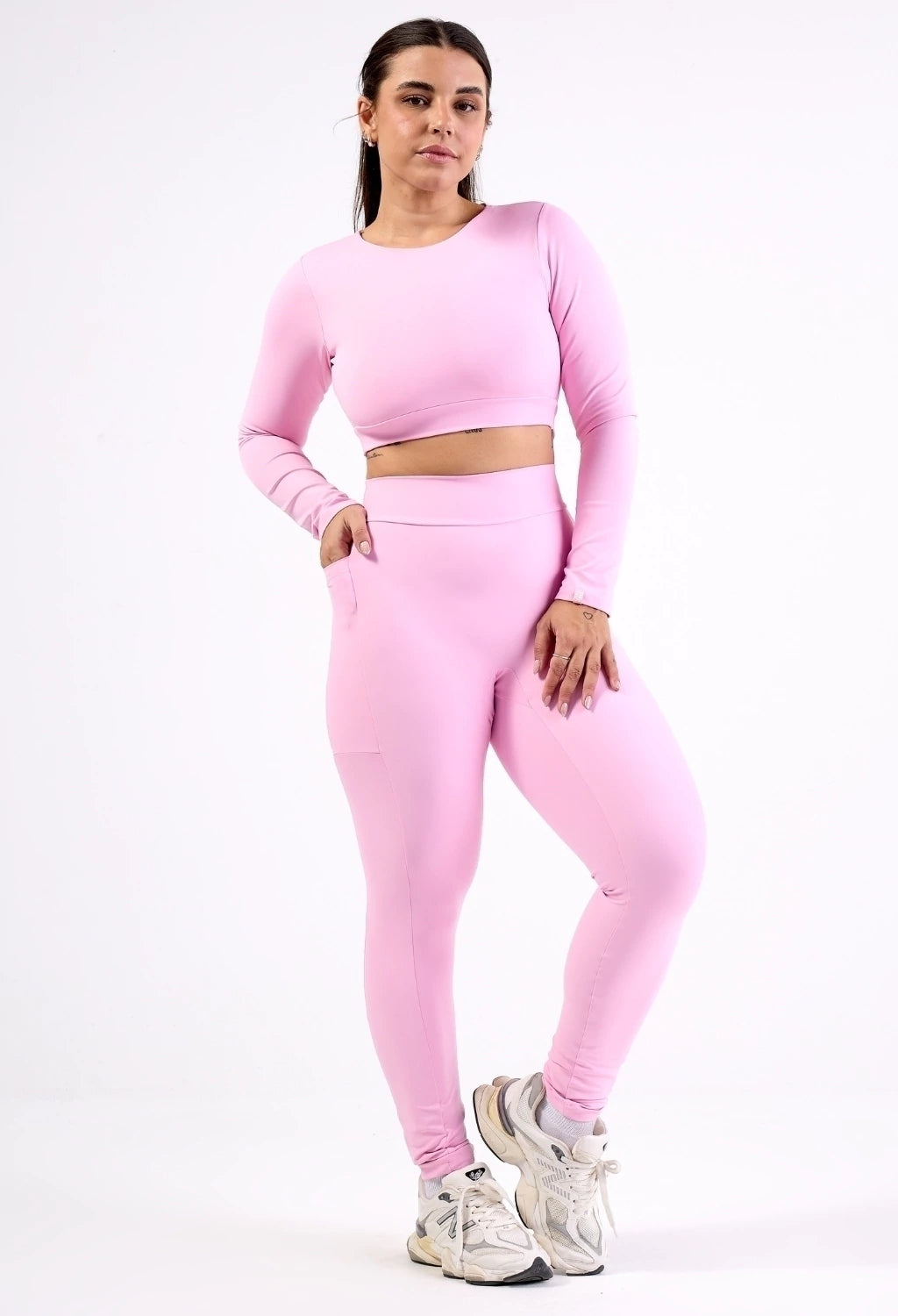 CONJUNTO LEG. ENERGY 2.0 + CROPPED OPEN LUXE COTTON CANDY
