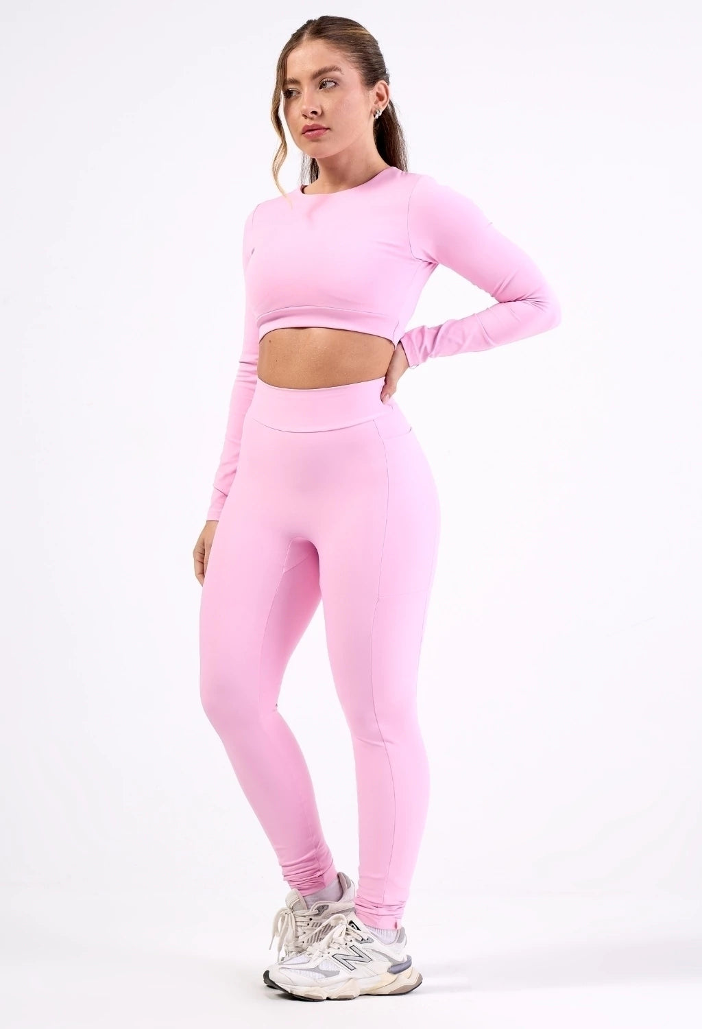 CONJUNTO LEG. ENERGY 2.0 + CROPPED OPEN LUXE COTTON CANDY