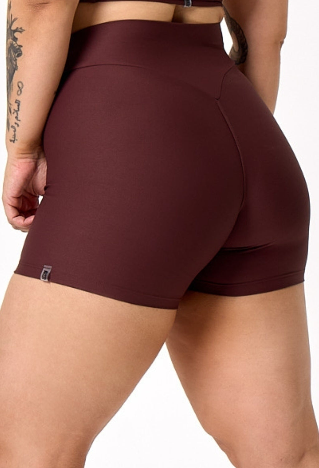 SHORTS BASIC DARK BROWN