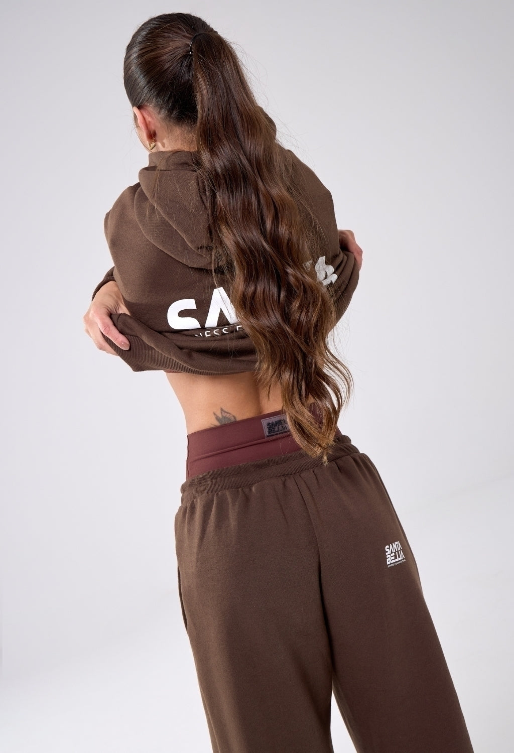 CASACO MOLETOM OVERSIZED CACAU