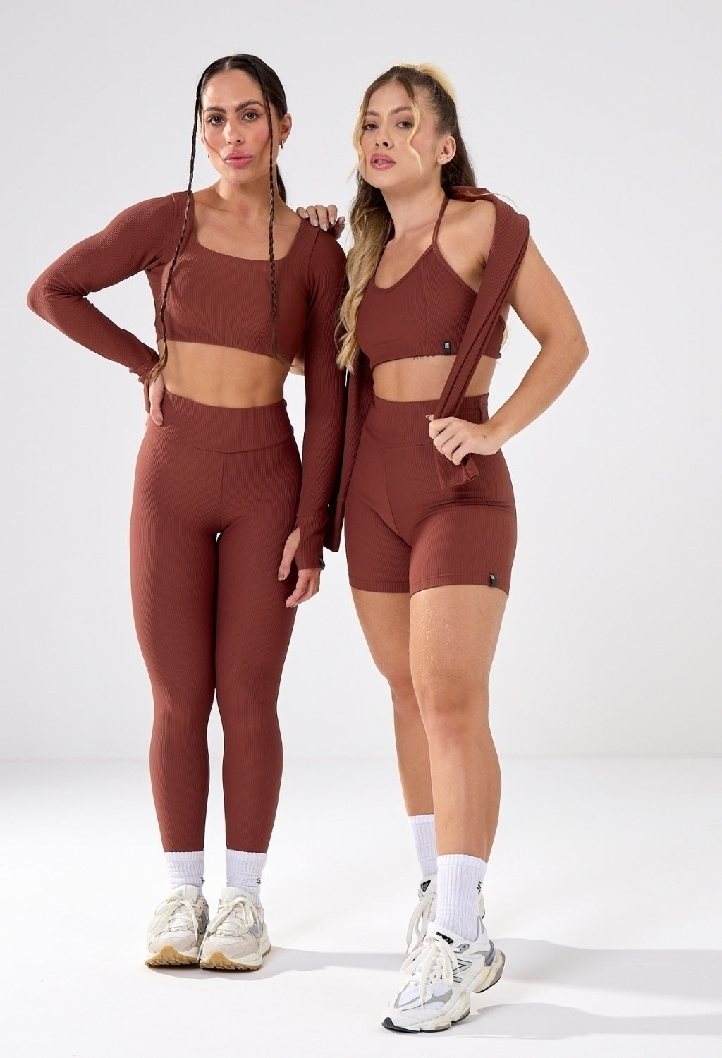 CROPPED DEFINE LUXE CANELADO BROWN