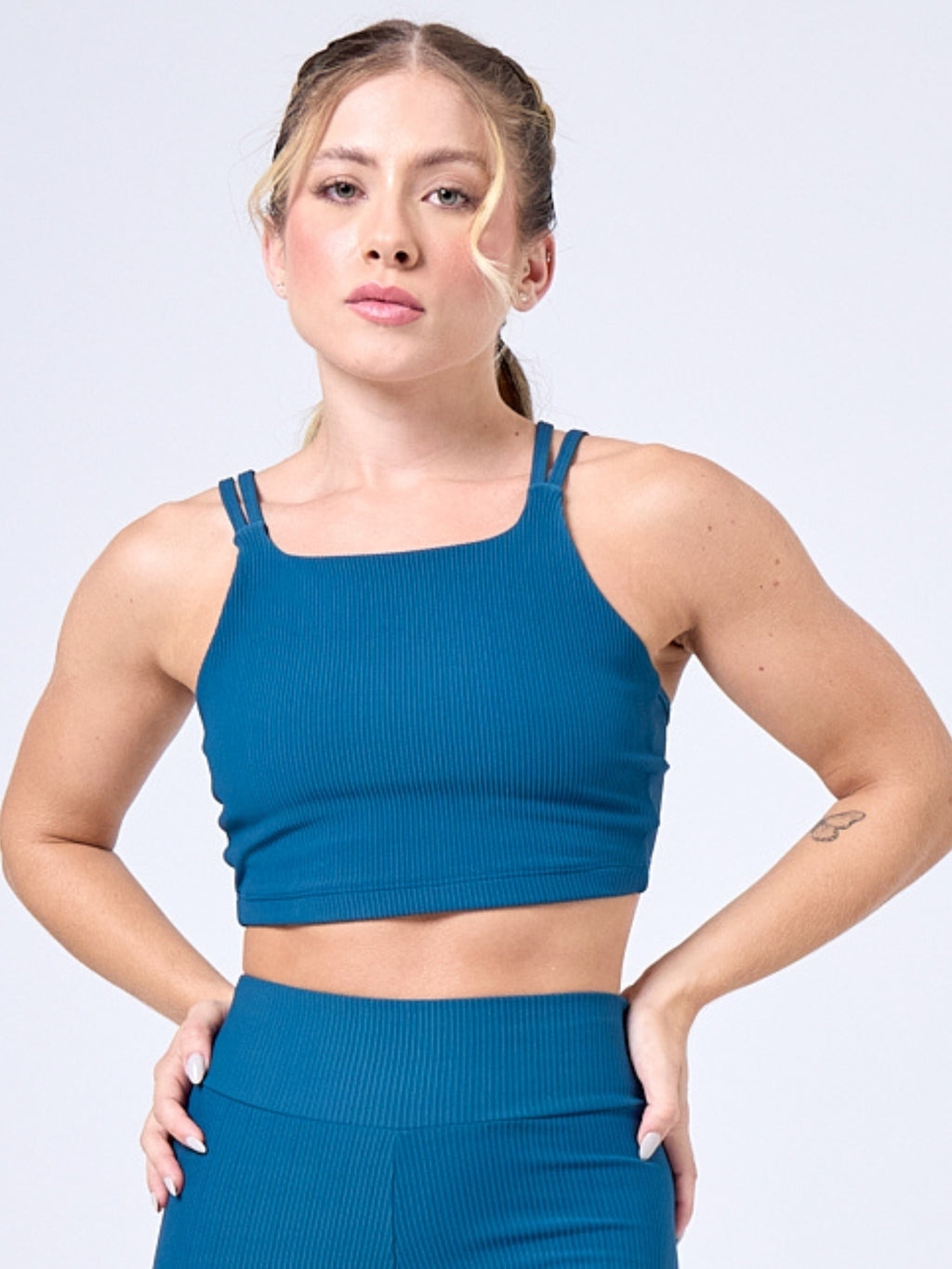 TOP STRAPPY SPORT CANELADO NAVY