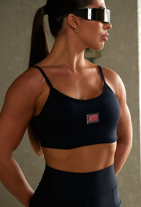 CONJUNTO TOP BASIC LOVE + LEGGING ENERGY PRETO