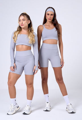 CONJUNTO SHORTS CYCLIST + TOP DREAM GRAY