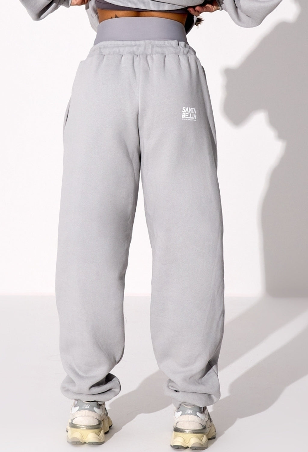 CALÇA MOLETOM OVERSIZED GRAY