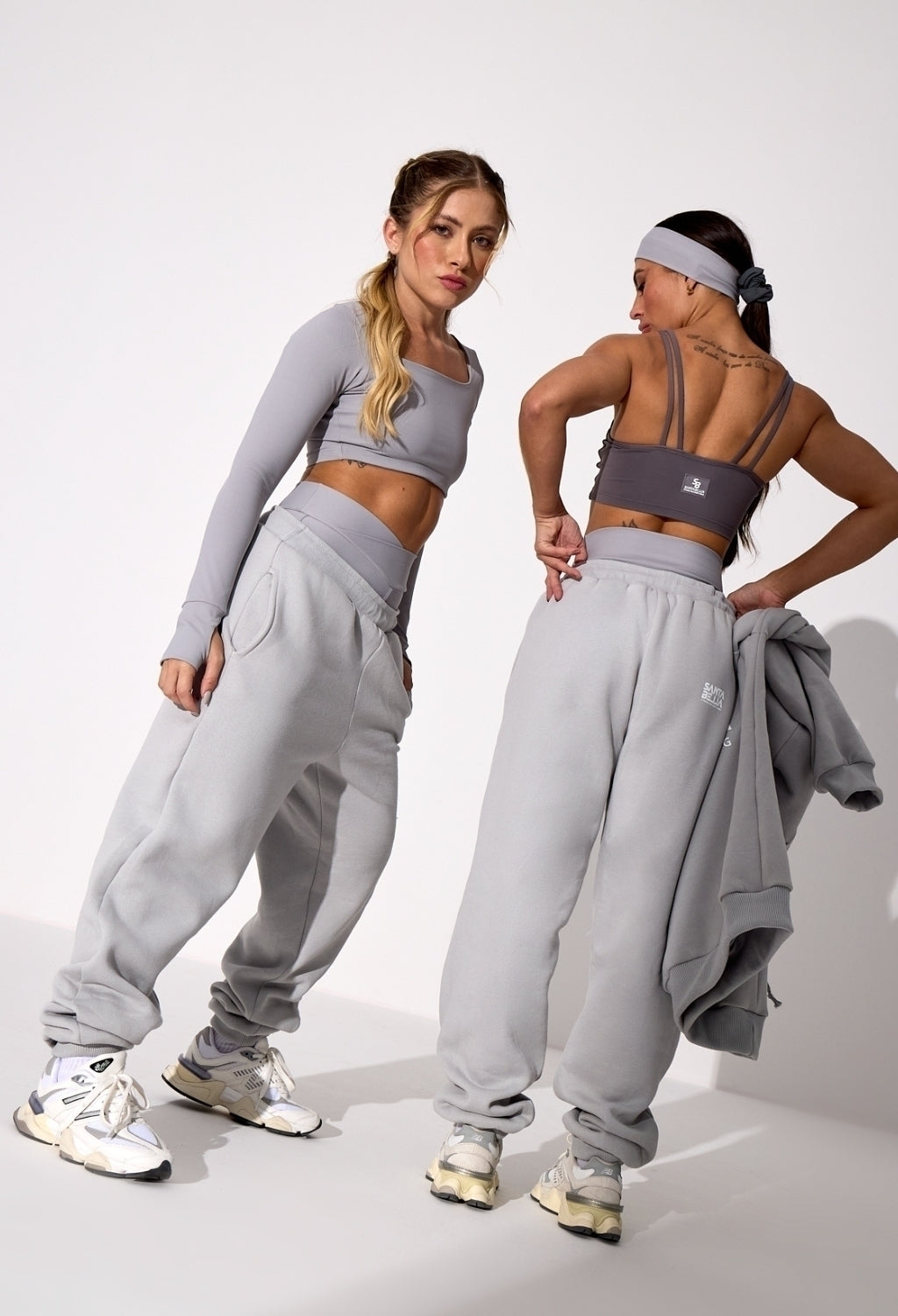 CALÇA MOLETOM OVERSIZED GRAY