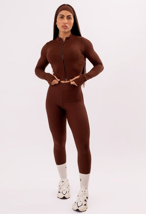 CONJUNTO LEGGING CROSS OVER + JAQUETA ESPRESSO