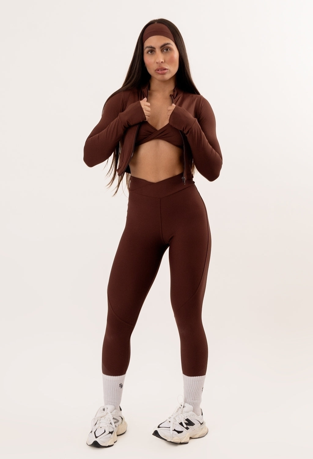 CONJUNTO LEGGING CROSS OVER + JAQUETA ESPRESSO