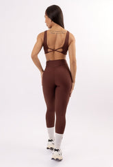 CONJUNTO LEGGING CROSS OVER + TOP SOFT ACTIVE ESPRESSO