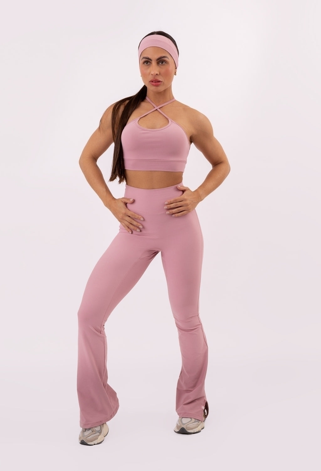 CONJUNTO LEG FLARE + TOP EVOLVE SOFT PINK