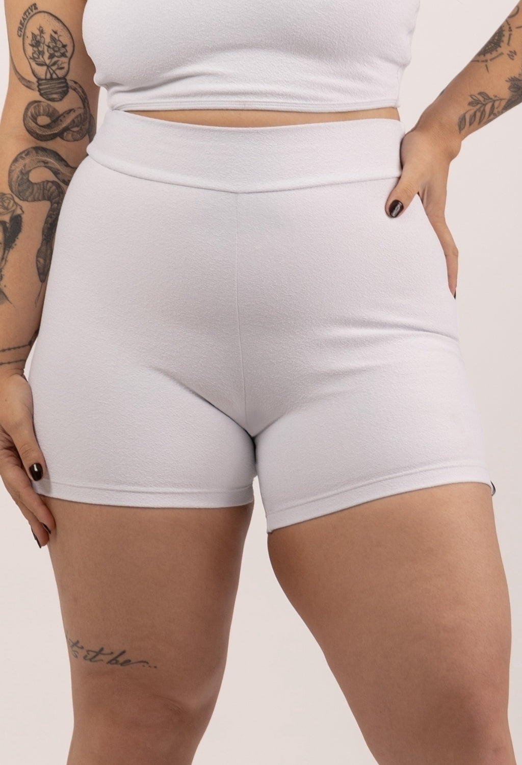 SHORTS CRESPINHO WHITE