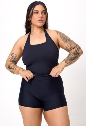 CONJ. SHORTS CROSS + REGATA ONE PRETO
