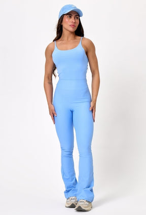 CONJUNTO LEGGING FLARE + REGATA ACTIVE BABY BLUE