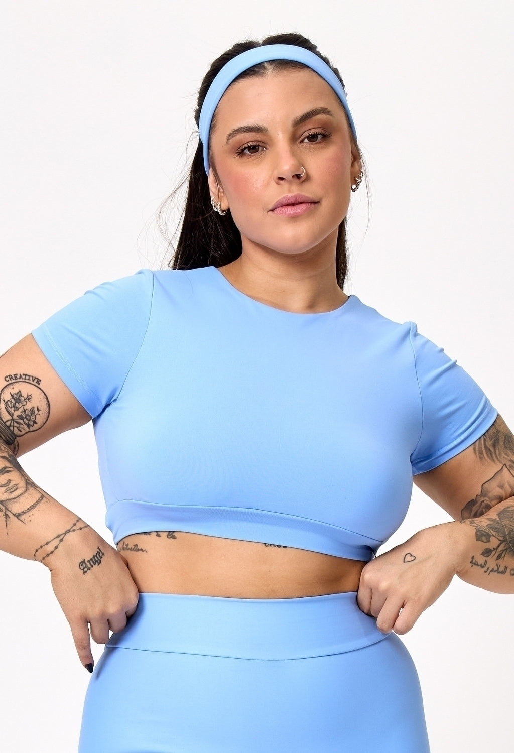 CROPPED UPSIDE BABY BLUE
