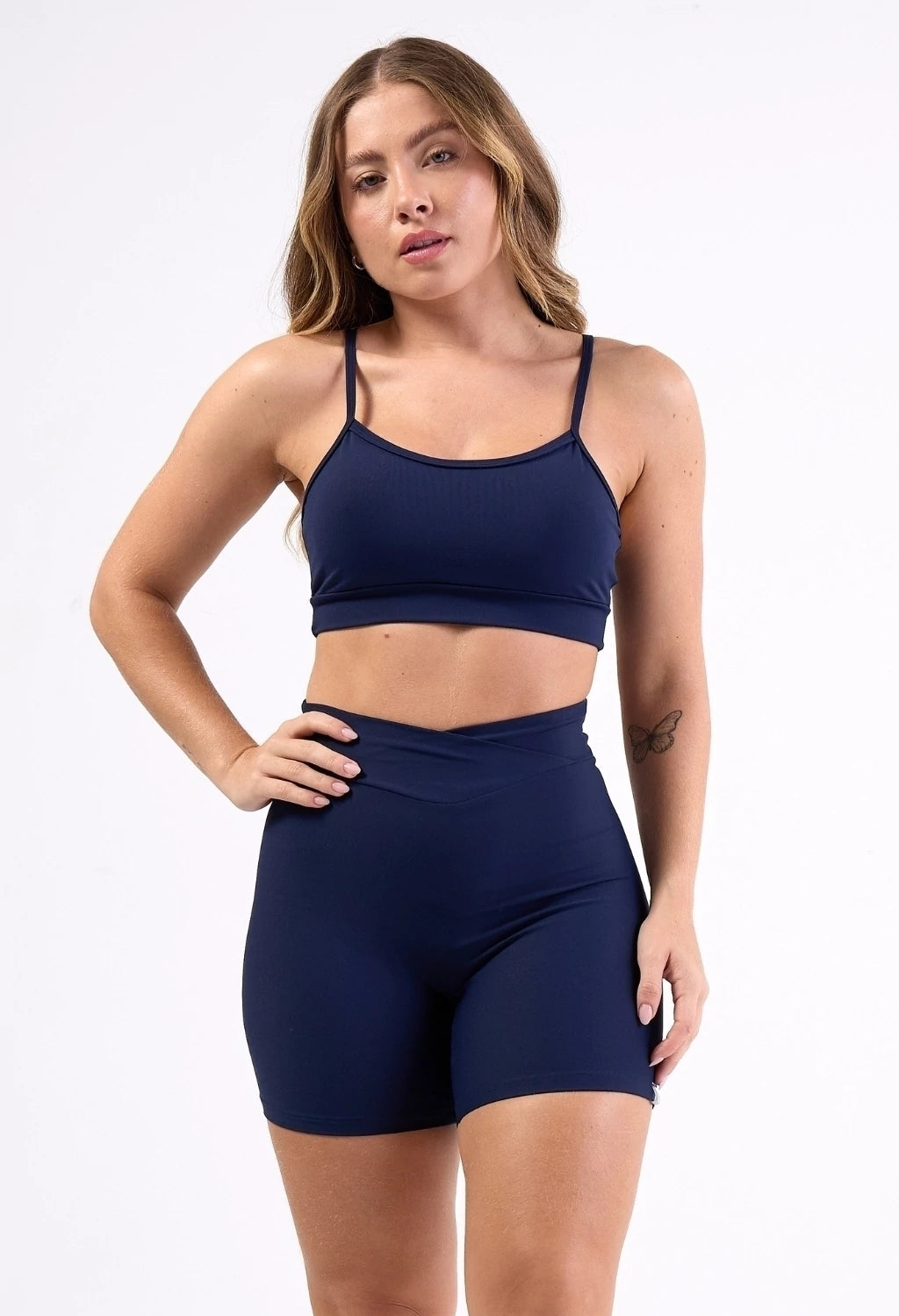 CONJUNTO SHORTS REFRESH 2.0 + CROPPED OPEN LUXE COTTON CANDY