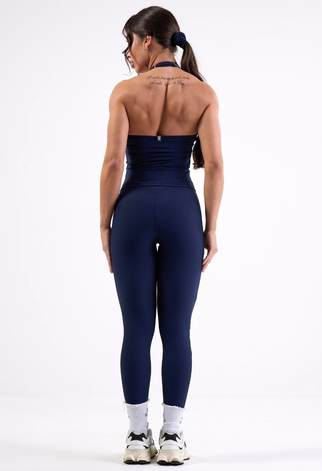 CONJ. LEG FITSKIN + CROPPED OPEN LUXE NIGHT BLUE