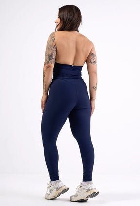 CONJ. LEG FITSKIN + CROPPED OPEN LUXE NIGHT BLUE