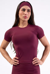 BLUSA SKINFIT BURGUNDY