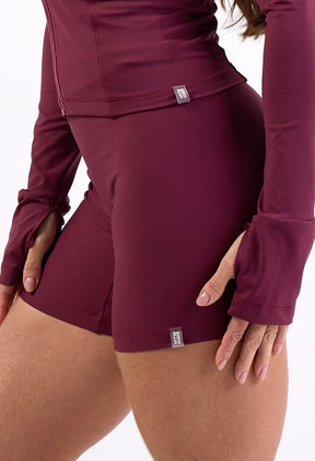 SHORTS BASIC BURGUNDY