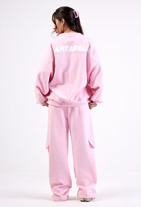 CONJUNTO MOLETOM SB GIRLS OVERSIZED COTTON CANDY