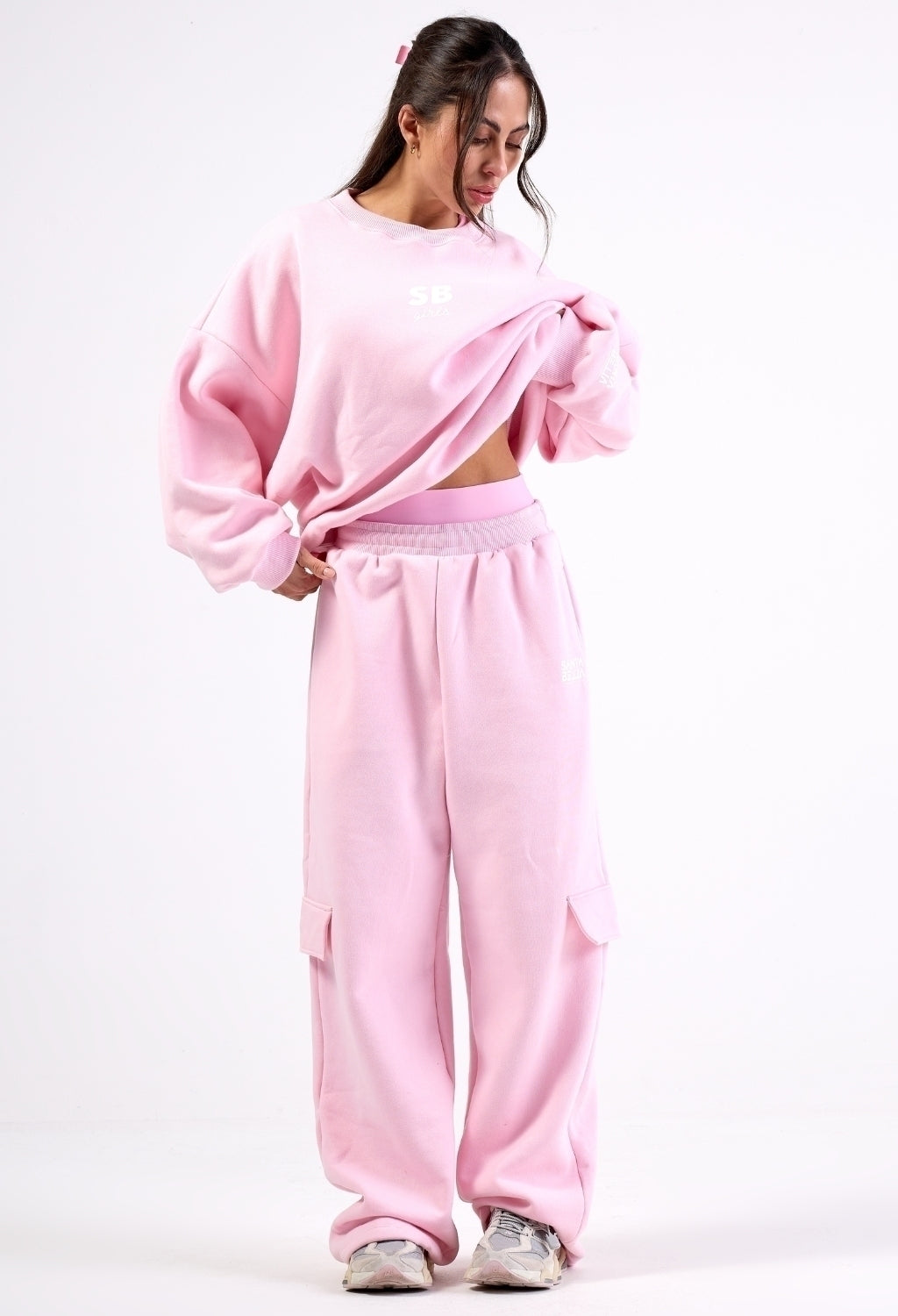 CONJUNTO MOLETOM SB GIRLS OVERSIZED COTTON CANDY