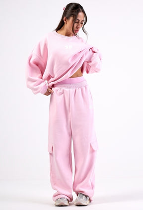 CONJUNTO MOLETOM SB GIRLS OVERSIZED COTTON CANDY