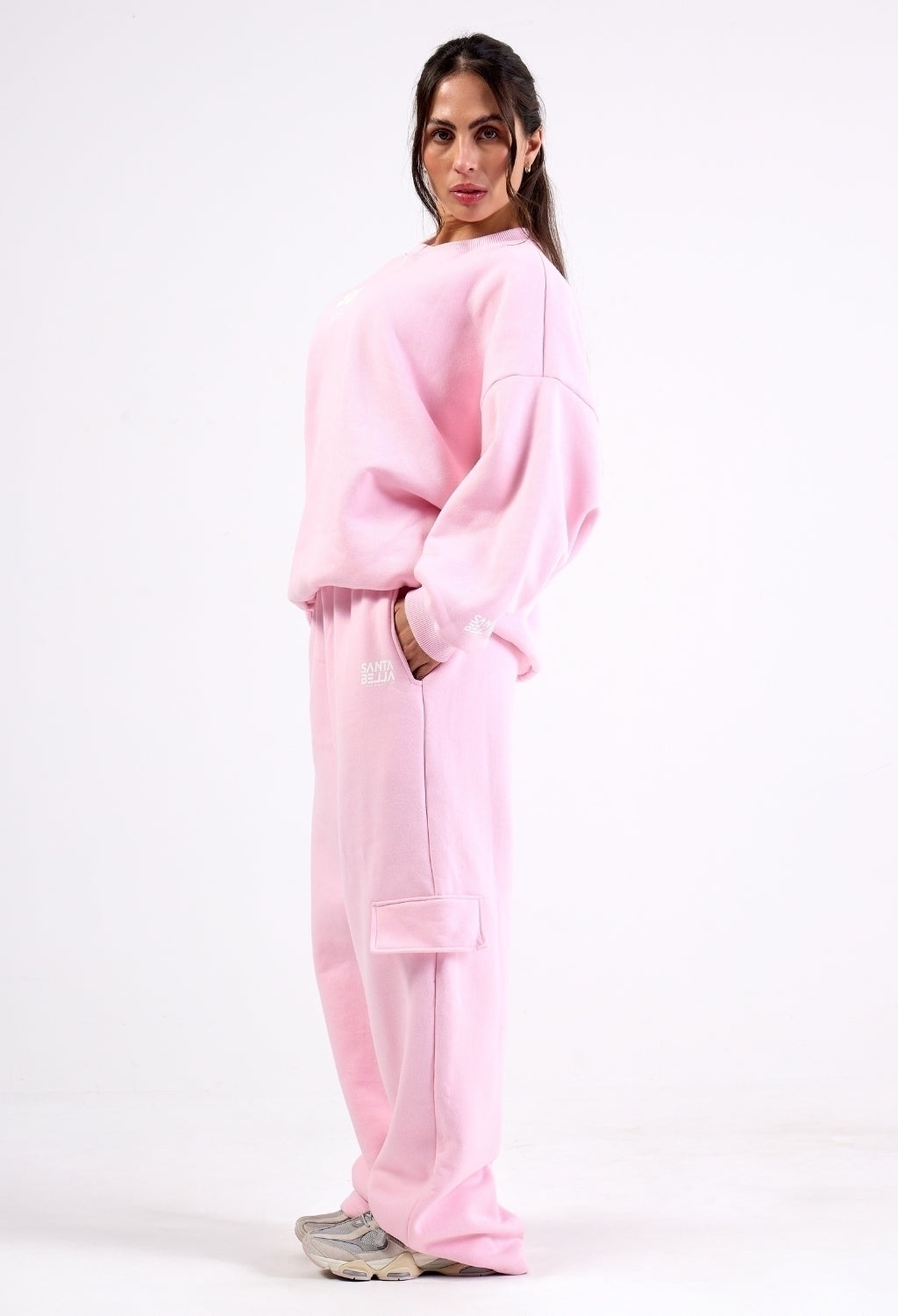 CONJUNTO MOLETOM SB GIRLS OVERSIZED COTTON CANDY