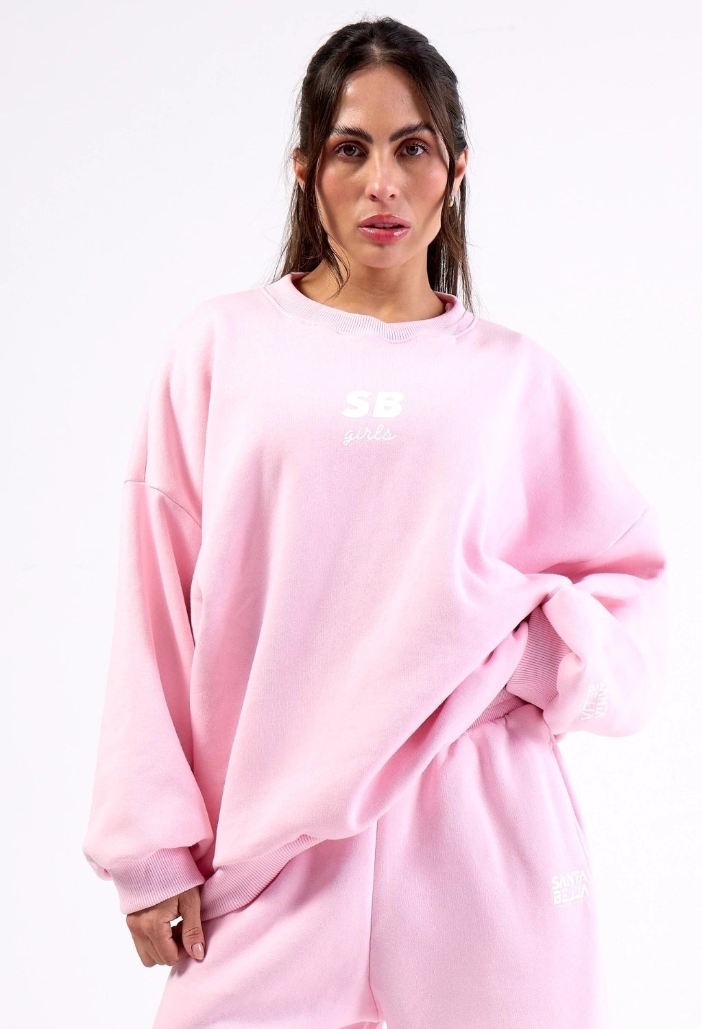 CASACO MOLETOM SB GIRLS OVERSIZED COTTON CANDY