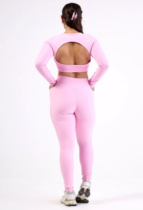 CONJUNTO LEG. ENERGY 2.0 + CROPPED OPEN LUXE COTTON CANDY