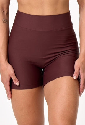 SHORTS BASIC DARK BROWN