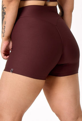 SHORTS BASIC DARK BROWN