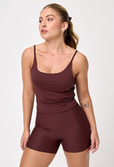 CONJ. SHORTS CROSS + REGATA ACTIVE DARK BROWN