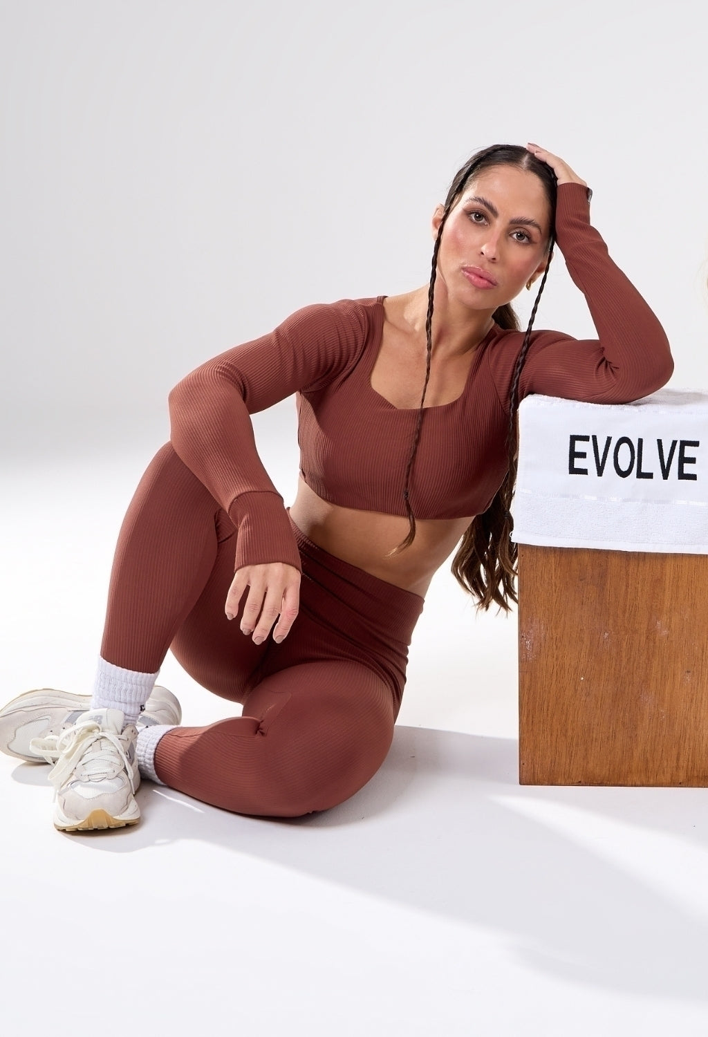 CROPPED DEFINE LUXE CANELADO BROWN