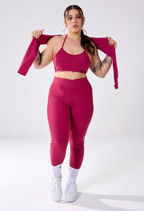 LEGGING CROSS OVER CHERRY