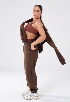 CALÇA MOLETOM OVERSIZED CACAU