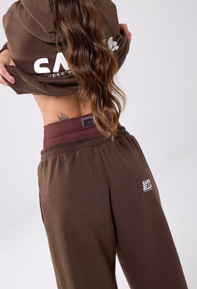 CALÇA MOLETOM OVERSIZED CACAU