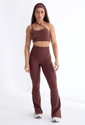 CONJUNTO LEGGING ACTIVE FLARE + TOP EVOLVE ESPRESSO